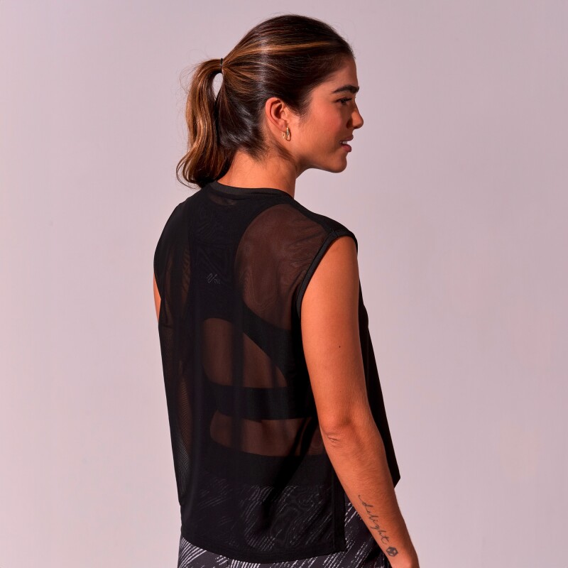 Remera Tank Joana de Mujer Negro