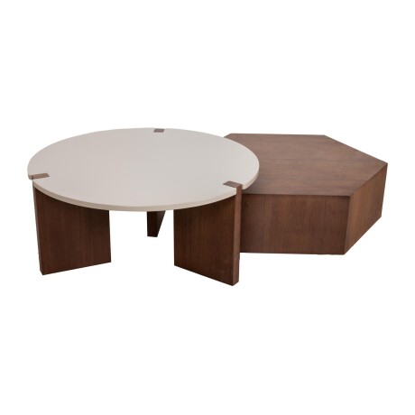 MESA RATONA MADERA MARRON ARMONÍA CAST/BCO