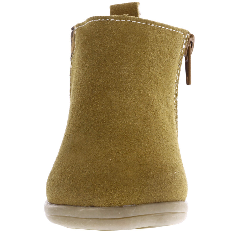 Bota de Niña Mini Miss Carol Botita COTI con detalle animal print en talon Beige