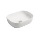 Bacha Rectangular De Loza Blanca Para Apoyo 45.5X32X13.5