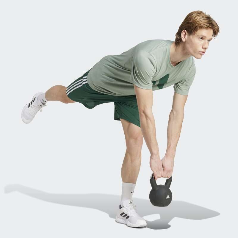 Remera Adidas Train Essentials Feelready Logo Verde