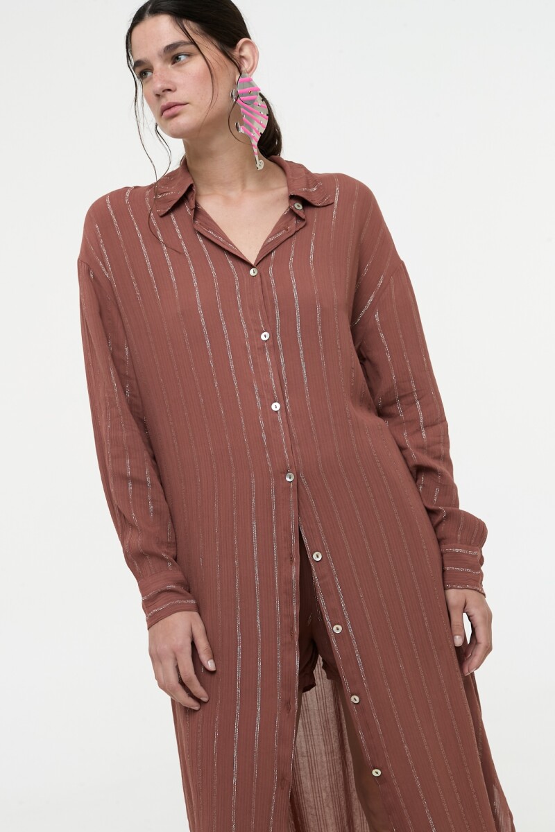 CAMISA LARGA Canela