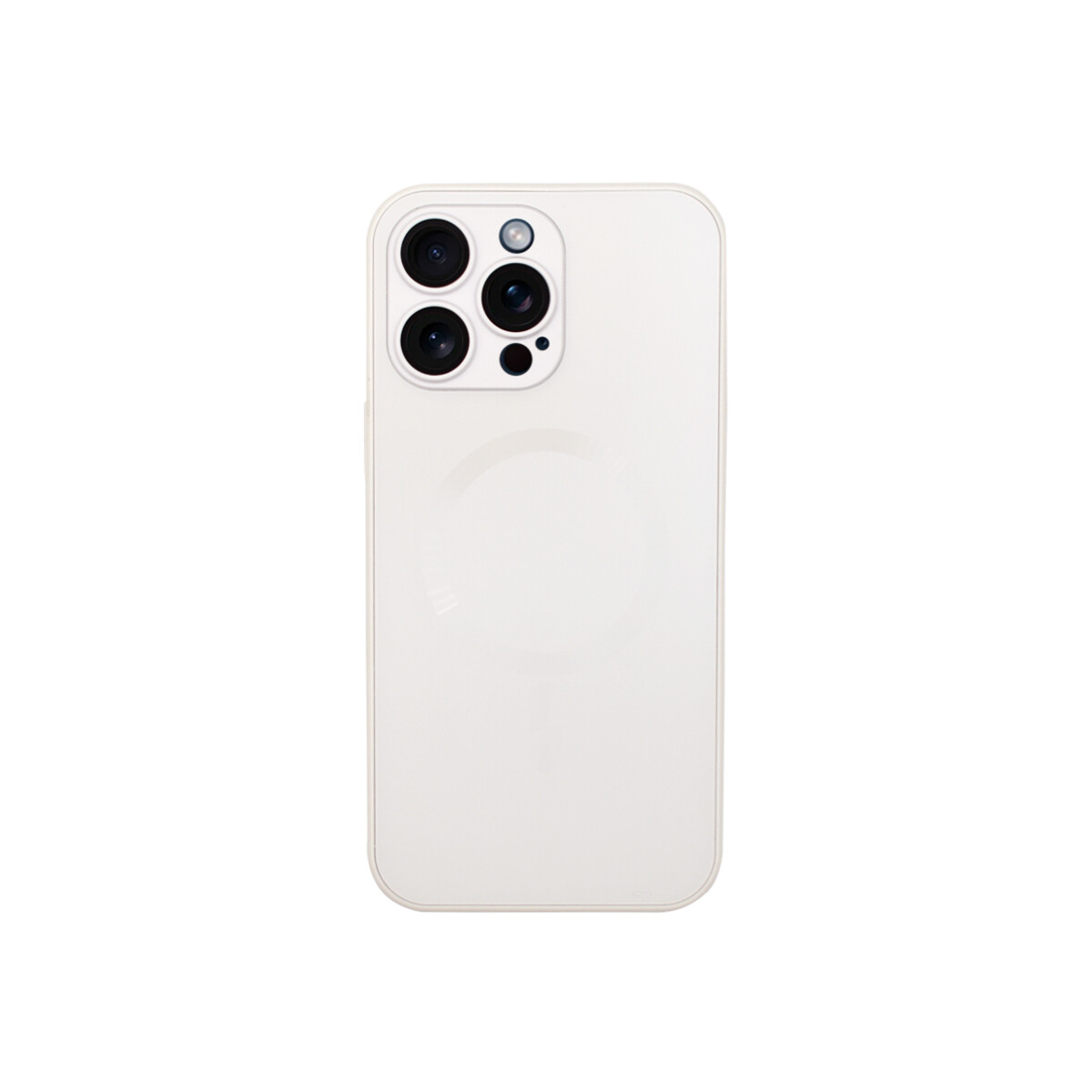 Protector para iPhone 15 Pro Max color blanco con MagSafe 