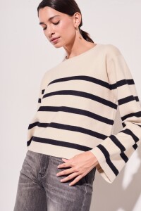 Sweater Rayado Negro