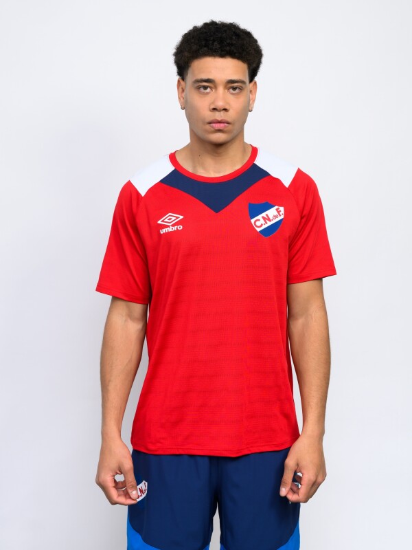 REMERA ORYN Nacional Hombre Rojo, Azul Marino, Blanco