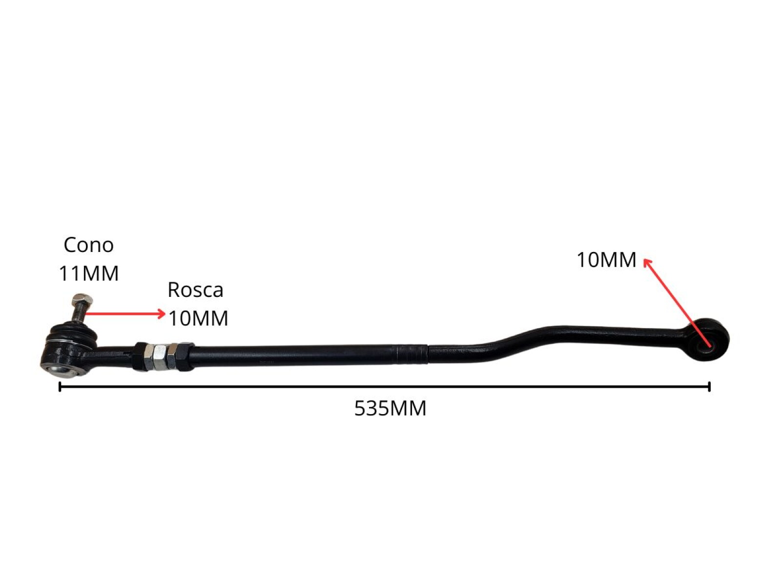 Barra De Direccion Volks Parati/Saveiro/Gol Iv/Iii/Ii 95-25 Der 