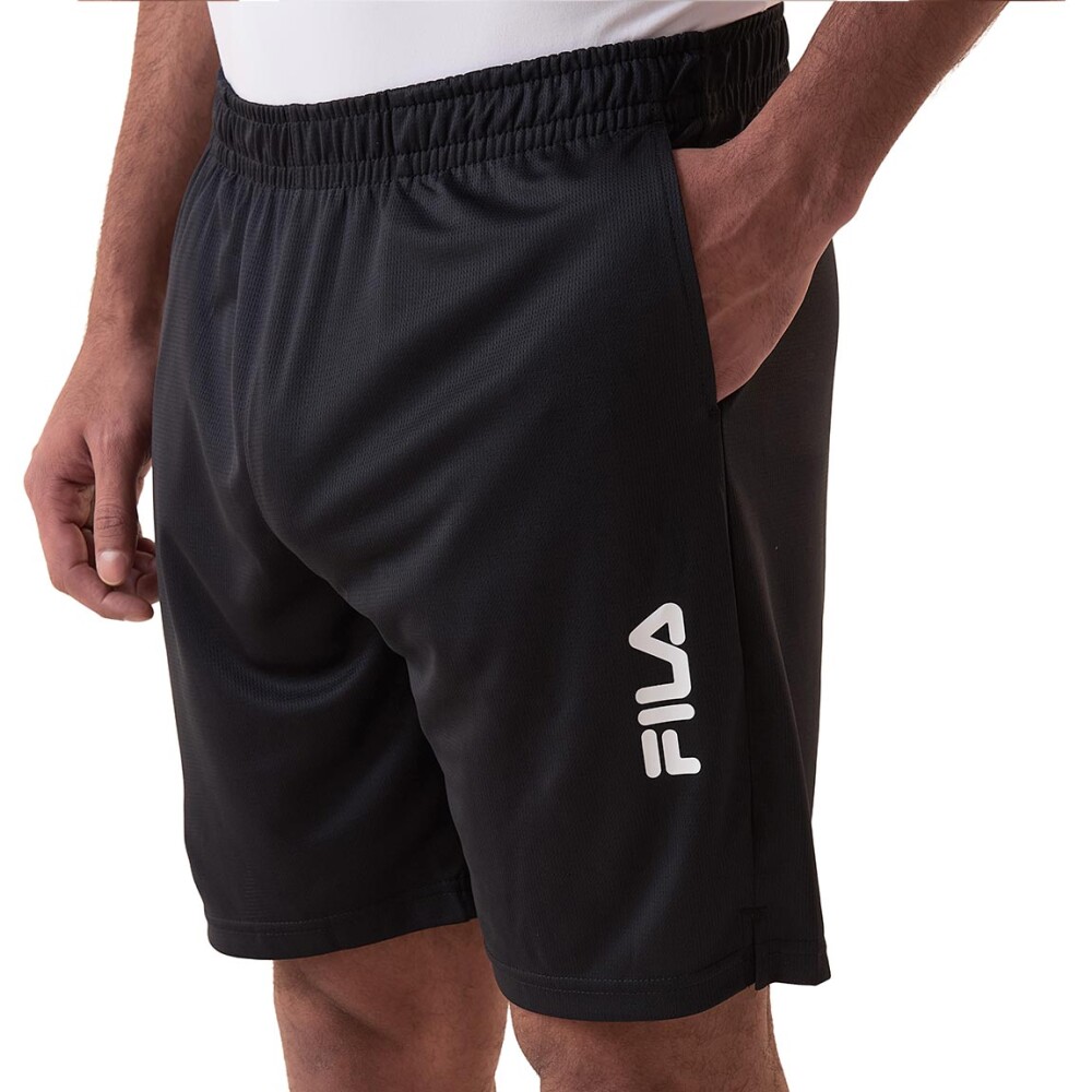 FILA Myler 8" Bermuda training para hombre - Negro Negro