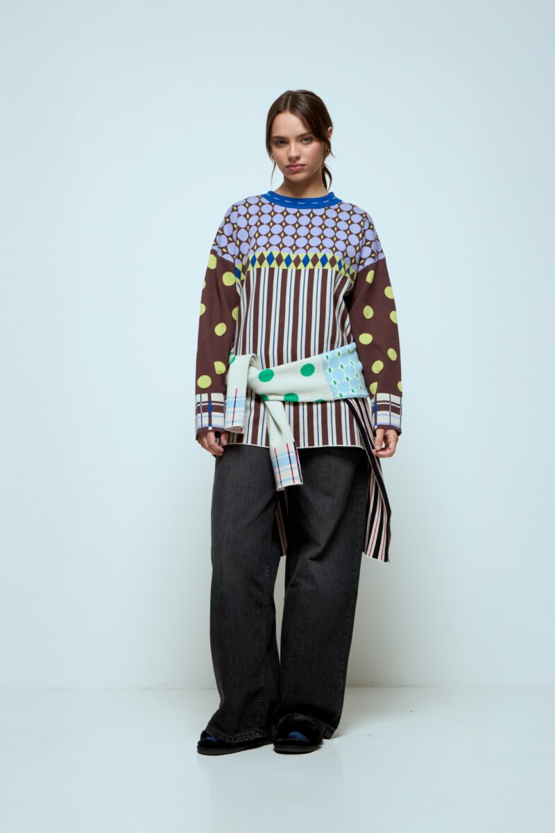 Sweater vibrante azul