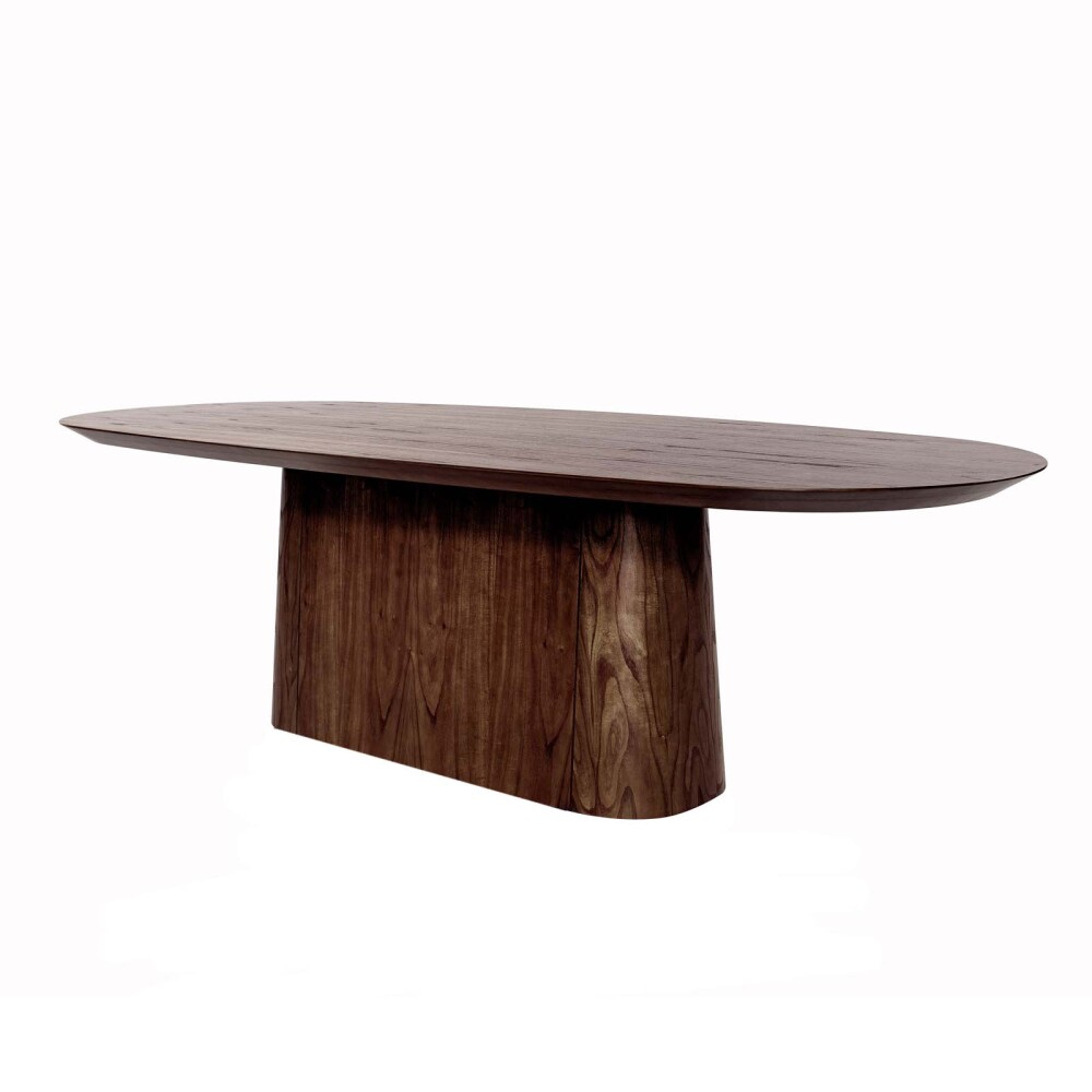 MESA DE COMEDOR MDF-Y-MADERA MARRON DONATELLA