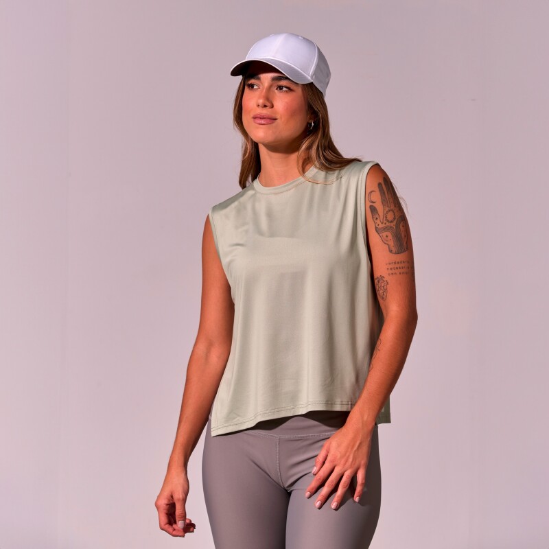 Remera Tank Joana de Mujer Verde