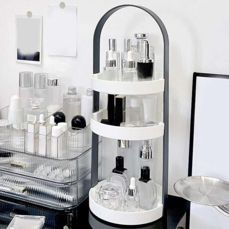 Organizador Redondo 3 Niveles Negro