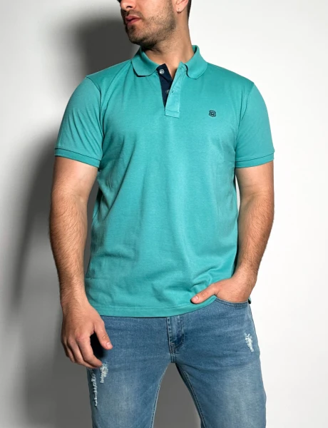 Remera polo pique lisa Lux Menta