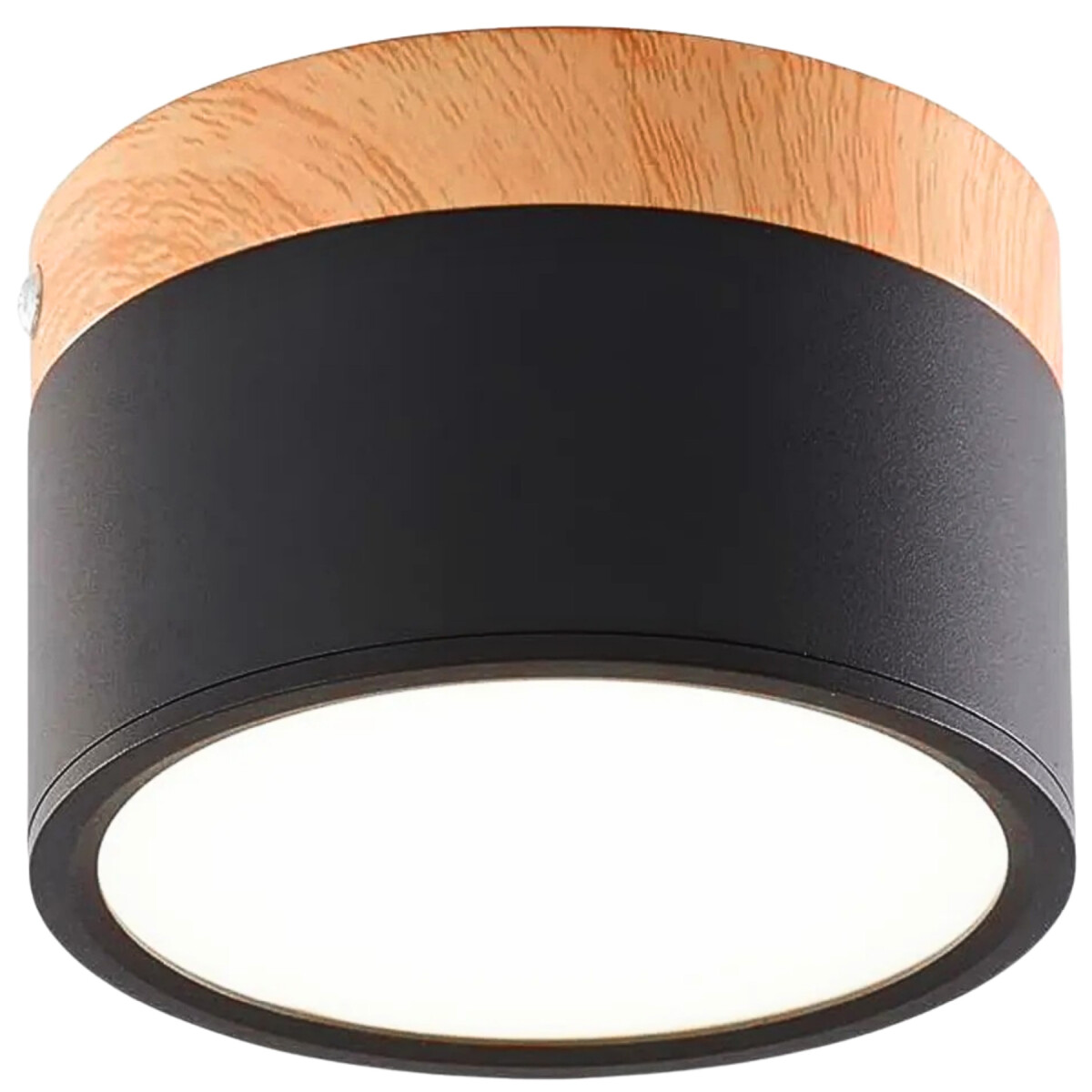 Plafón LED Techo 11cm Madera Nordico Moderno Luz Calida 10W - Variante Gris Fría 