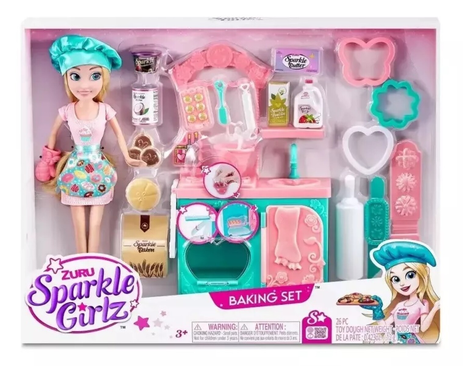 Muñeca Sparkle Girlz. Set Reposteria Con Accesorios 