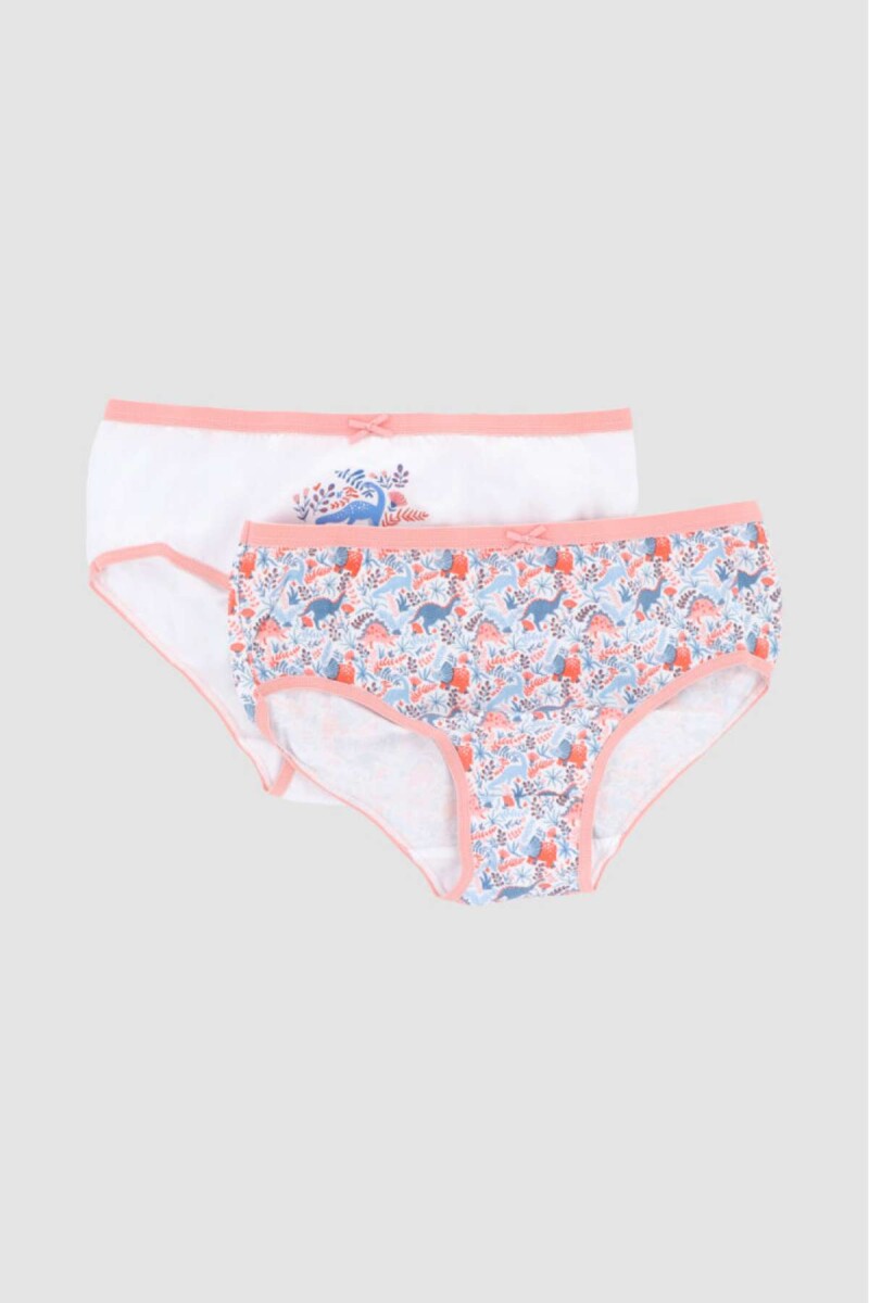 Pack x2 bombachas niña - Blanco 