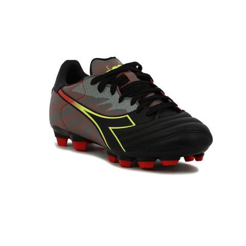 Diadora Champion Hombre Soccer Brasil Elite Veloce R LPU Negro-Amarillo Fluo