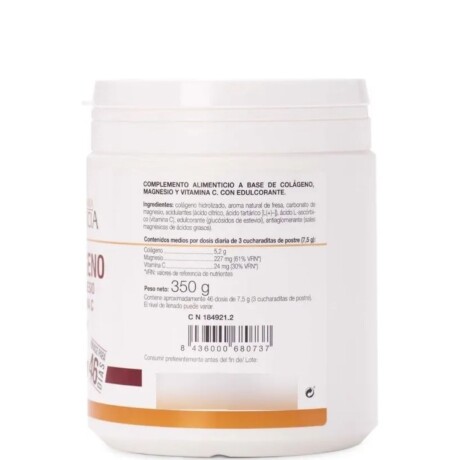 Colágeno con Magnesio + Vitamina C 350gr Sabor Fresa AML Colágeno con Magnesio + Vitamina C 350gr Sabor Fresa AML