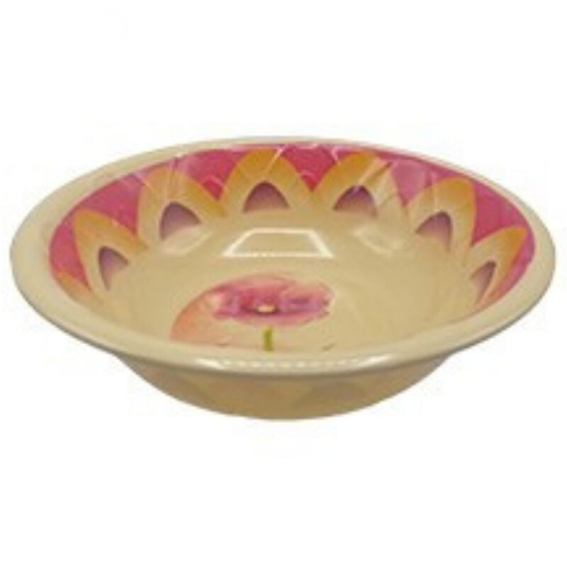 BOWL DE MELAMINA FLORAL 9´´ BOWL DE MELAMINA FLORAL 9´´