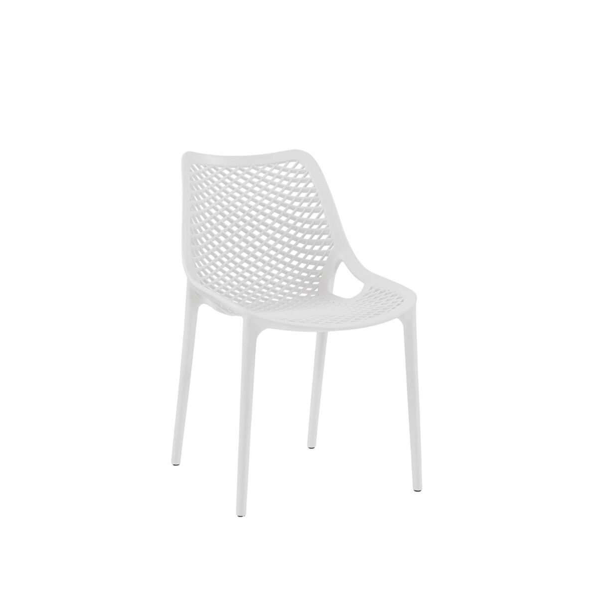 Silla Plastico Lumax Napoles exterior interior apilable - Blanco 