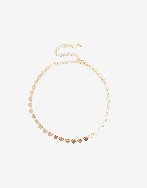 Chokers Metal Choker Corazones Metal - Dorado