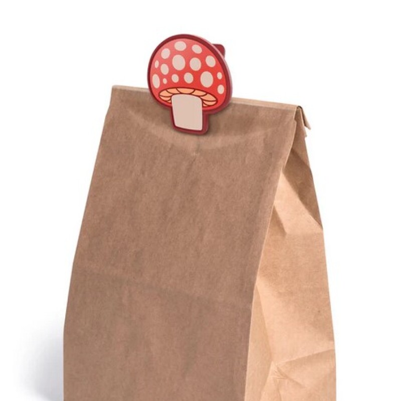 Set de 4 clips para cerrar bolsas Hongos