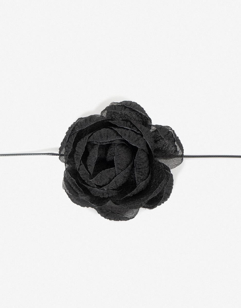 Gomita Elástica Con Flor Textil 
