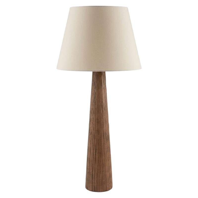 LAMAPARA DE PIE BLANCA/MARRON 42X108CM Unica