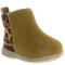 Bota de Niña Mini Miss Carol Botita COTI con detalle animal print en talon Beige