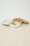 Caja Rectangular 16x23x6 cm REVERSIBLE BLANCO MADERA