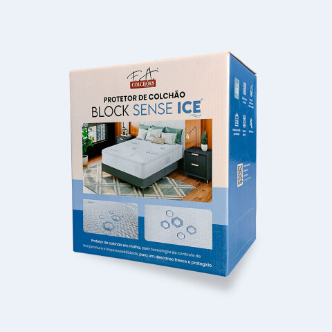 Protector Queen impermeable con tacto fresco y refrescante - Block Sense Ice Protector Queen impermeable con tacto fresco y refrescante - Block Sense Ice
