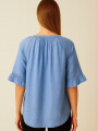 Blusa Xelma Celeste Claro