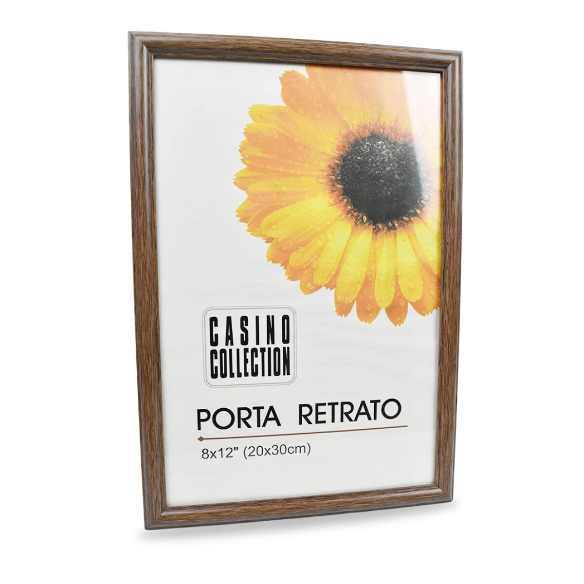 PORTARRETRATO PLASTICO IMITA MADERA 33X22.5X1CM PARA FOTO 20X30CM 26945 