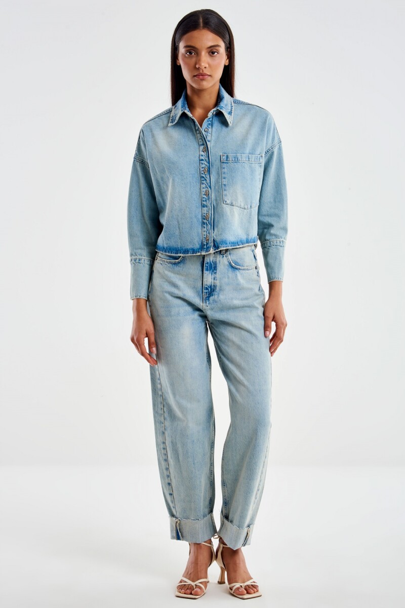 CHAQUETA DENIM Azul