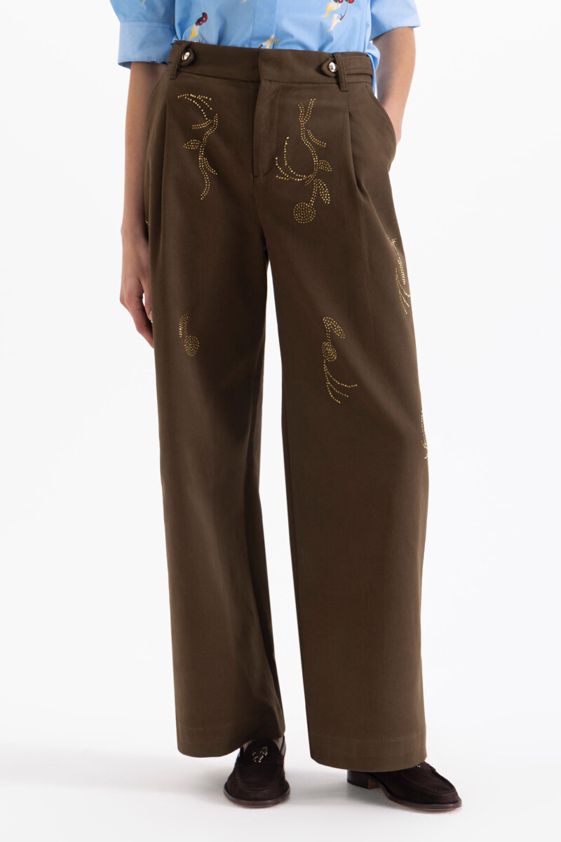 PANTALON ALEXIA Marron