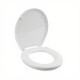 Asiento de inodoro acolchonado Universal Atlas BLANCO