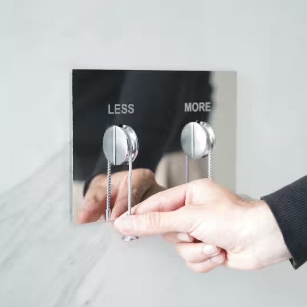 Placa pulsador Less Is More cromo brillo OLI Placa Pulsador Less Is More Cromo Brillo Oli