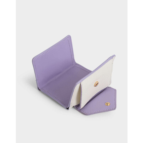 Billetera Solapa Corazón Combinacion Bicolor