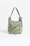 Hobo - mochila con cierres diagonales verde