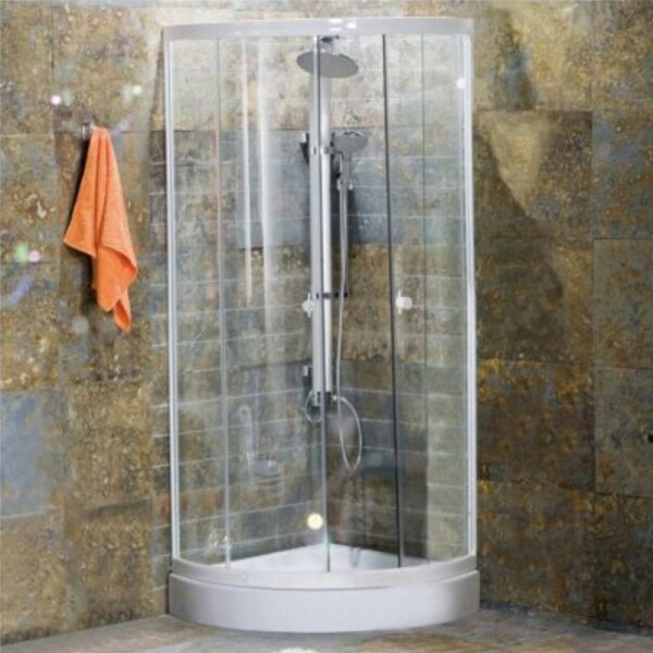 MAMPARA DE BAÑO 80 X 80 X 2 MT - CURVA MAMPARA DE BAÑO 80 X 80 X 2 MT - CURVA