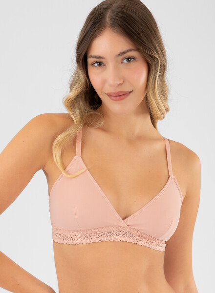 Soutien triangulo lupino Antique rose