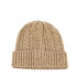 Gorro con Pompon Beige