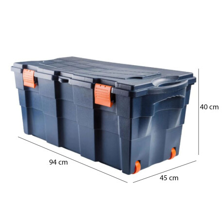 Baúl con Tapa Bisagra Wenco 100 Litros Azul Denim