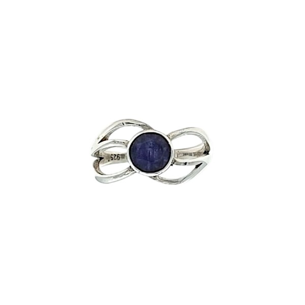 Anillo Violeta-Plata 925-Con Amatista-AN4596 conpiedra
