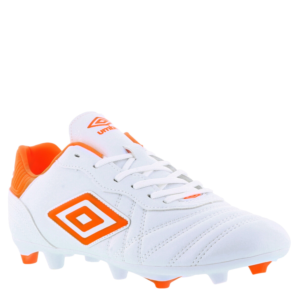 Championes de Fútbol 11 Hombre Umbro Touch FG - Blanco - Anaranjado 