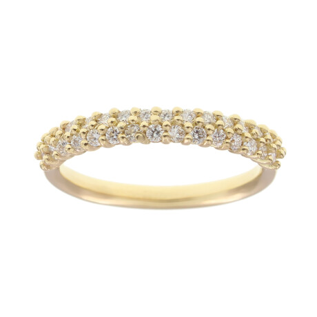 Anillo Lina de oro amarillo 18k con brillantes Anillo Lina de oro amarillo 18k con brillantes