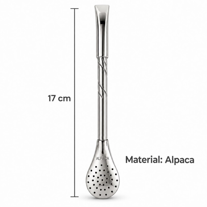Bombilla de Alpaca Fina 17cm Opcion 1