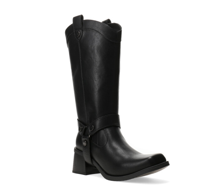 Bota ZELL con caña desmontable Black