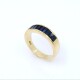 Anillo en oro 18k amarillo y zafiros corte baguette Anillo en oro 18k amarillo y zafiros corte baguette