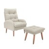 Poltrona 1 Cuerpo Living + Puf - Nantes Blanco Poltrona 1 Cuerpo Living + Puf - Nantes Blanco