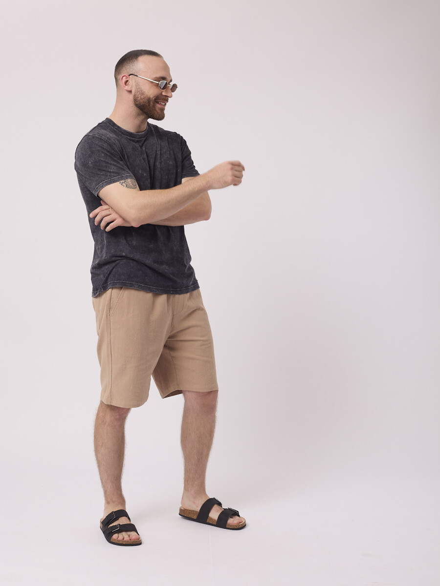 Short lino - tostado 